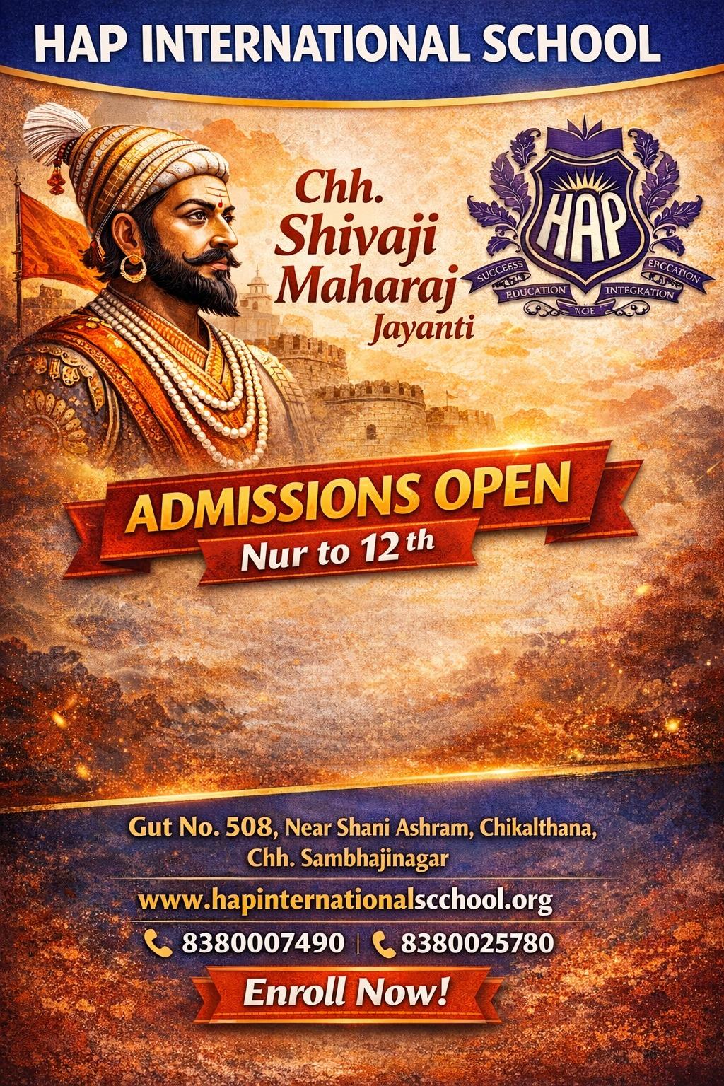 CHHATRAPATI SHIVAJI MAHARAJ JAYANTI 2026