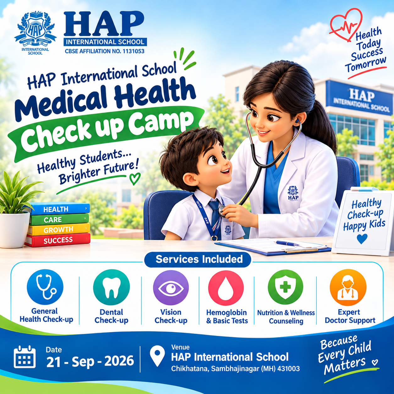 SCHOOL HEALTH & WELLNESS CHECK-UP CAMP 2026